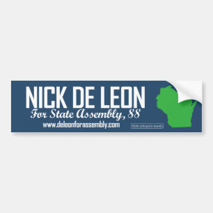 Para Coche Pegatina del parachoques Nick De Leon