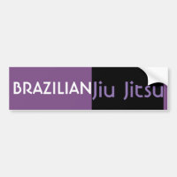 Pegatina del parachoques púrpura de la correa BJJ