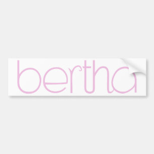 Para Coche Pegatina del parachoques rosa Bertha