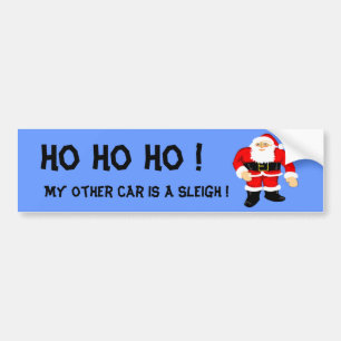Para Coche Pegatina del parachoques Santa