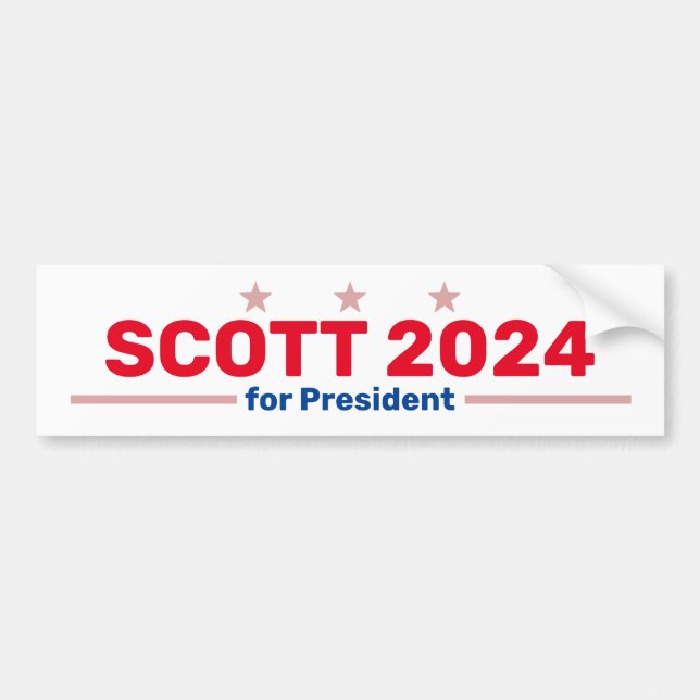 Para Coche Pegatina del parachoques Scott 2024 (Frente)