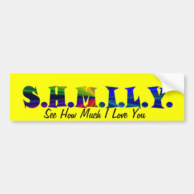 Para Coche Pegatina del parachoques SHMILY (Frente)