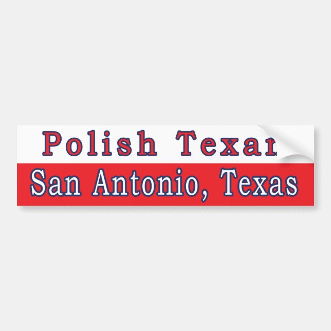 Para Coche Pegatina del parachoques texano de San Antonio (Frente)