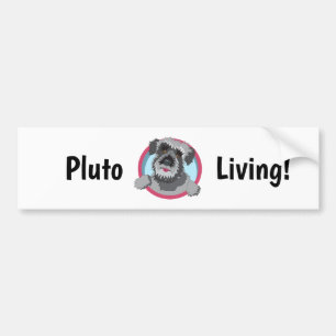 Para Coche Pegatina del parachoques vivo del Plutón