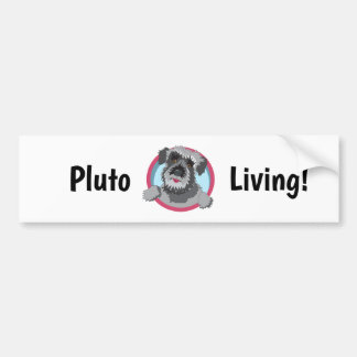 Para Coche Pegatina del parachoques vivo del Plutón