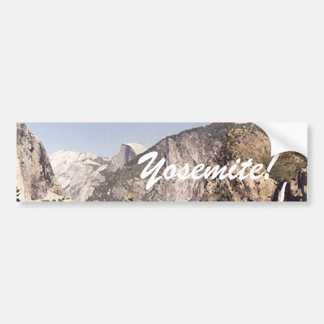 Para Coche Pegatina del parachoques yosemite (Frente)