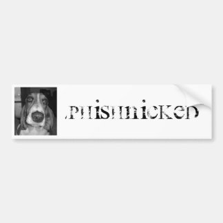 Para Coche Pegatina del perro de Phishnicked
