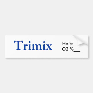 Para Coche Pegatina del tanque de Trimix
