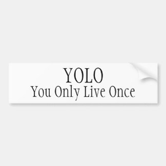 Para Coche Pegatina del tema de YOLO