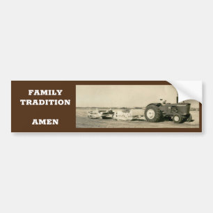 Para Coche Pegatina del topetón de la tradición de la familia