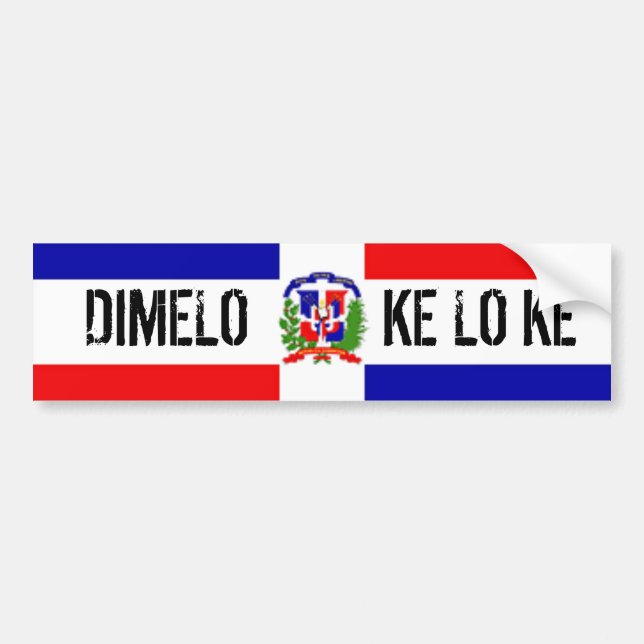 PARA COCHE PEGATINA DOMINICANO (Frente)