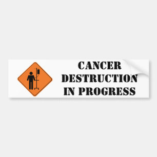 Para Coche pegatina en curso de la destrucción del cáncer