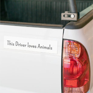 Para Coche Pegatina Esta conductora ama a los animales