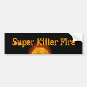 Para Coche Pegatina ESTUPENDO del logotipo del FUEGO del