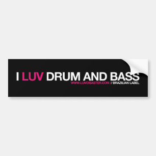 Para Coche Pegatina I LUV DNB