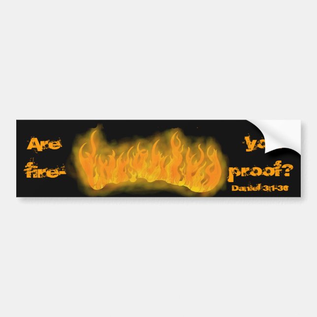 Para Coche pegatina incombustible (Frente)