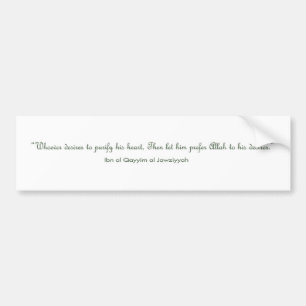 Para Coche Pegatina islámico de la cita