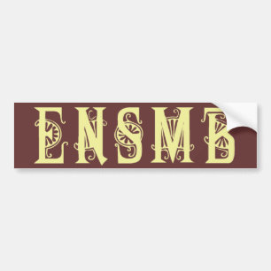 Para Coche Pegatina ligero de las siglas de ENSMB