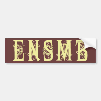 Para Coche Pegatina ligero de las siglas de ENSMB