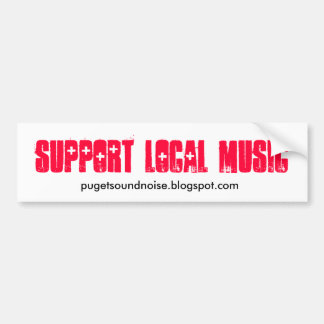Para Coche Pegatina local de la música de la ayuda