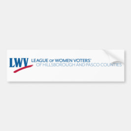 Para Coche Pegatina LWV de Hillsborough y Pasco