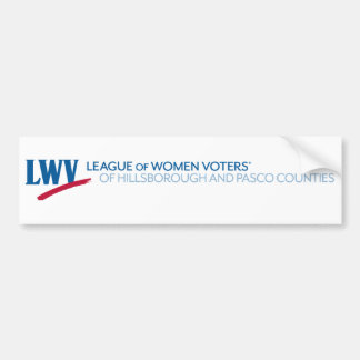 Para Coche Pegatina LWV de Hillsborough y Pasco