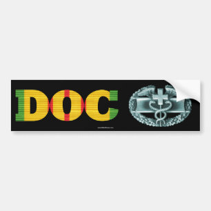 Para Coche Pegatina médico de la insignia del combate de