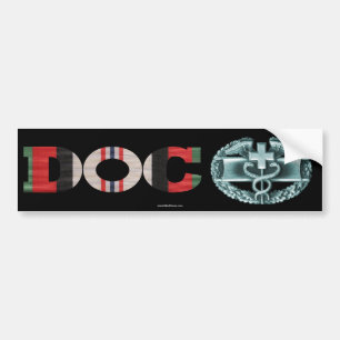 Para Coche Pegatina médico de la insignia del combate de