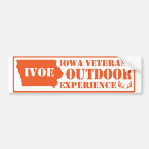 Para Coche pegatina naranja por Iowa Veterans Outdoor Experie