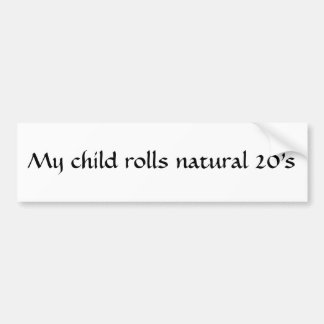 Para Coche Pegatina natural de 20 niños