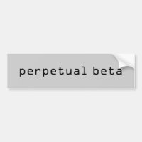 Pegatina Perpetual Beta, CCCCCC gris