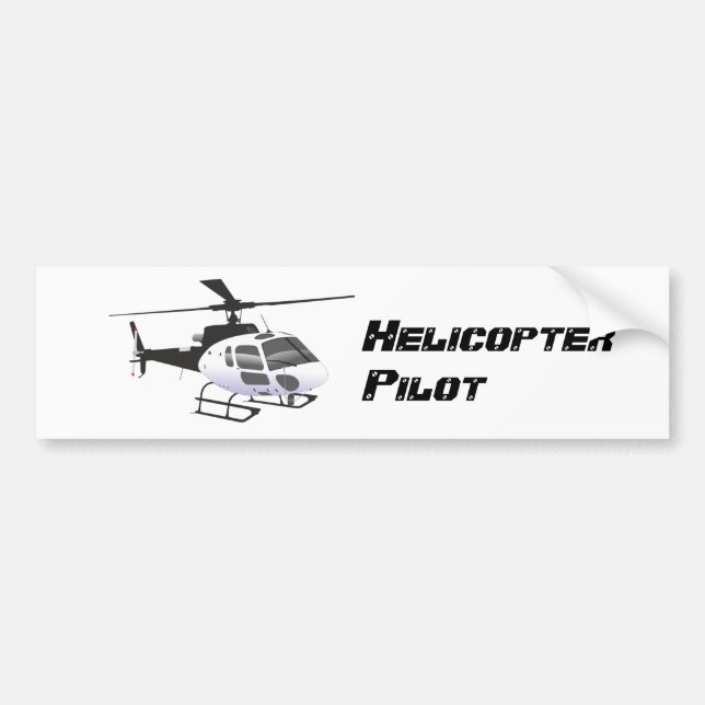 Para Coche Pegatina piloto de helicópteros (Frente)