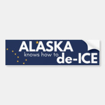 Pegatina política de Alaska
