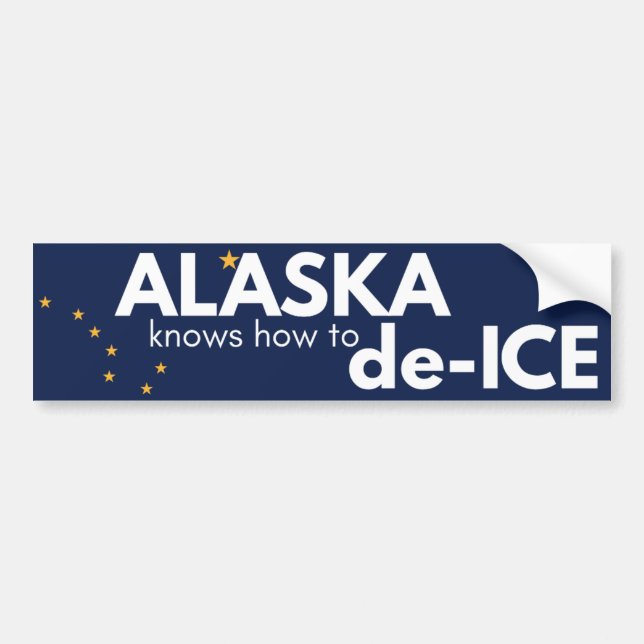 Para Coche Pegatina política de Alaska (Frente)