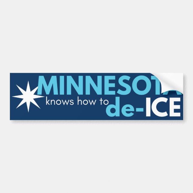 Para Coche Pegatina política de Minnesota (Frente)