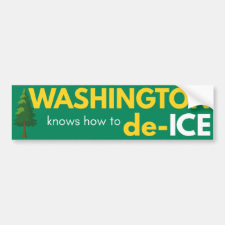 Para Coche Pegatina política de Washington