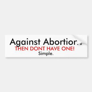 Para Coche Pegatina proabortista