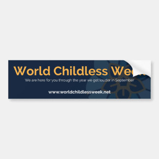 Para Coche Pegatina Semana Mundial sin Hijos