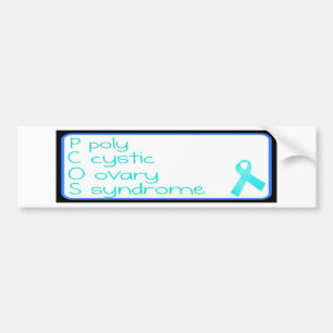 Para Coche Pegatina simple de PCOS Bumber