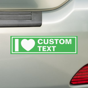 Para Coche Pegatina Verde 'Me Encanta lo Moderno Personalizad