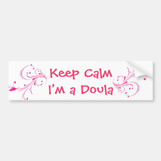 Para Coche Pink Keep Calm Soy una pegatina de doble parachoqu