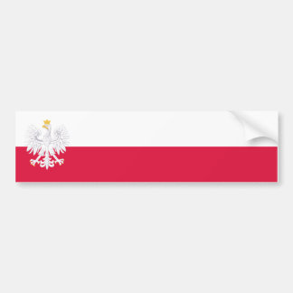 Para Coche Polonia estandarte/bandera pegatina de automóvil