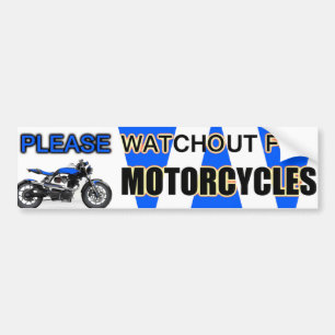Para Coche POR FAVOR, OBSERVE LAS MOTOCICLETAS - Pegatina de 