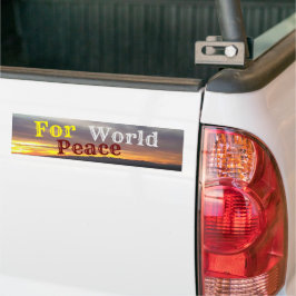 Para Coche Por la pegatina del parachoques de la paz mundial