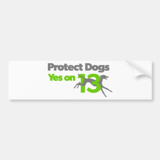 Para Coche Proteja los perros - vote sí sobre la pegatina
