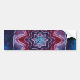Para Coche Purples Stars Tie Dye Pegatina