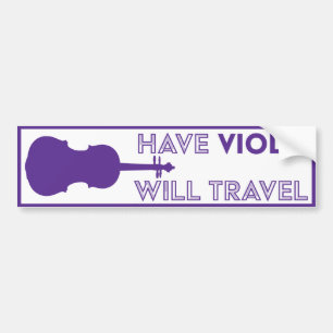 Para Coche Que Viola Viola Viajará La Pegatina Del Parachoqu