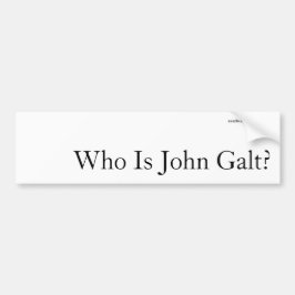 Para Coche ¿Quién es John Galt? Pegatina rectangular