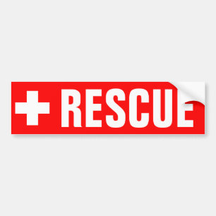 Para Coche Rescate - pegatina