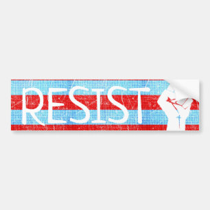 Para Coche Resistirse al pegatina anti Trump Bumper
